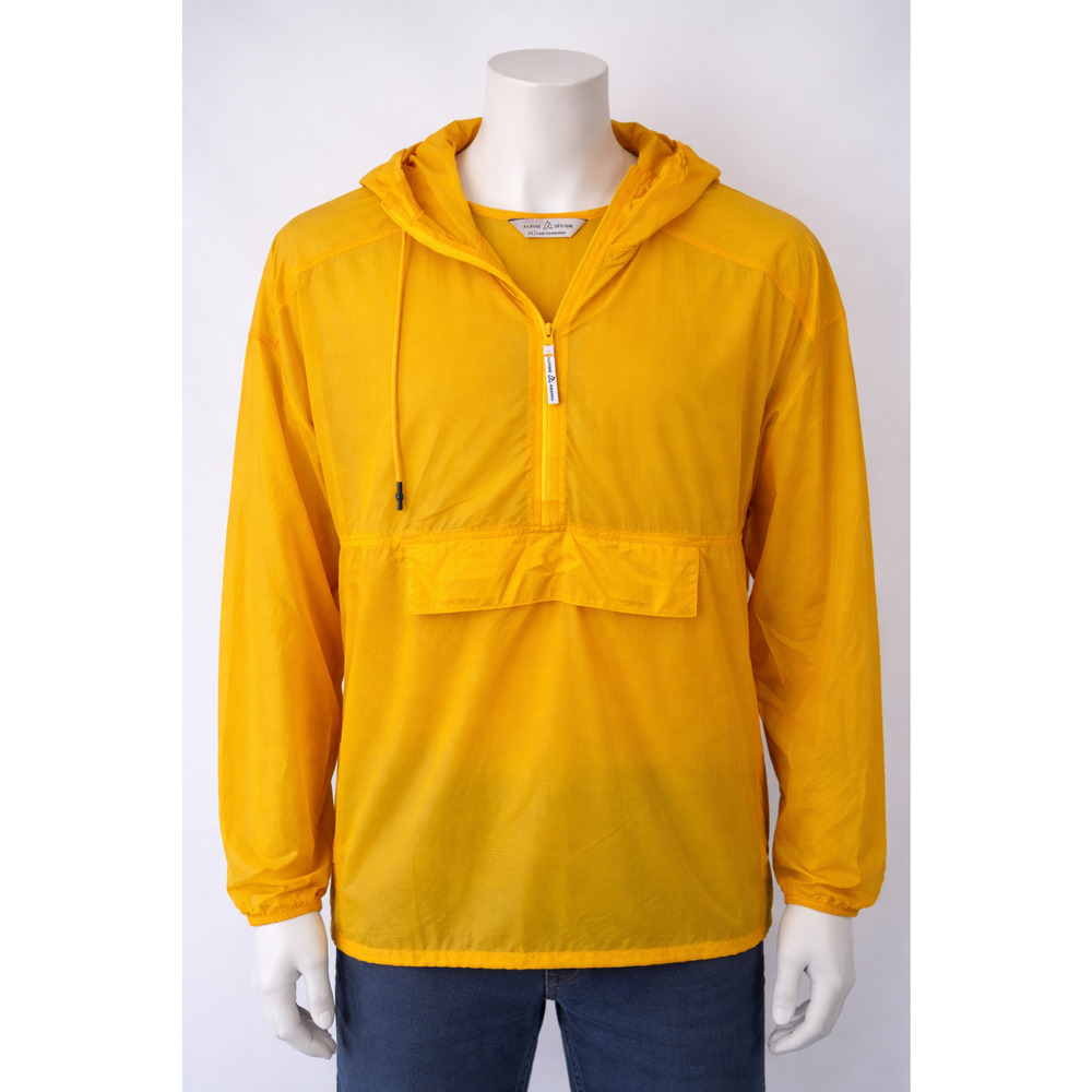 Alpine Design Orange Anorak Windbreaker Hooded Packable Outdoor Medium